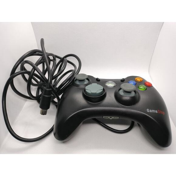 Microsoft XBOX 360 Gamestop Wired Game Controller - Black - Picture 6 of 7